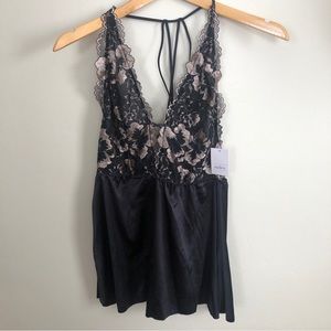 Auden women’s intimate black silk slip